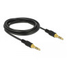 Delock Klinkenkabel 3,5 mm 3 Pin Stecker - Stecker 3 m schwarz
