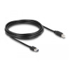 Delock Kabel EASY-USB 2.0 Typ-A Stecker - USB 2.0 Typ-B Stecker 5 m schwarz