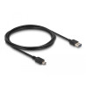 Delock Kabel EASY-USB 2.0 Typ-A Stecker - USB 2.0 Typ Mini-B Stecker 2 m schwarz