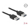 Delock Kabel EASY-USB 2.0 Typ-A Stecker - EASY-USB 2.0 Typ-A Stecker 2 m schwarz