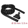 Delock Spiralschlauch mit Einziehwerkzeug 2,5 m x 30 mm schwarz