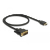 Delock HDMI zu DVI 18+1 Kabel bidirektional 0,5 m