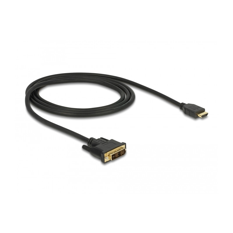 Delock HDMI zu DVI 18+1 Kabel bidirektional 1 m