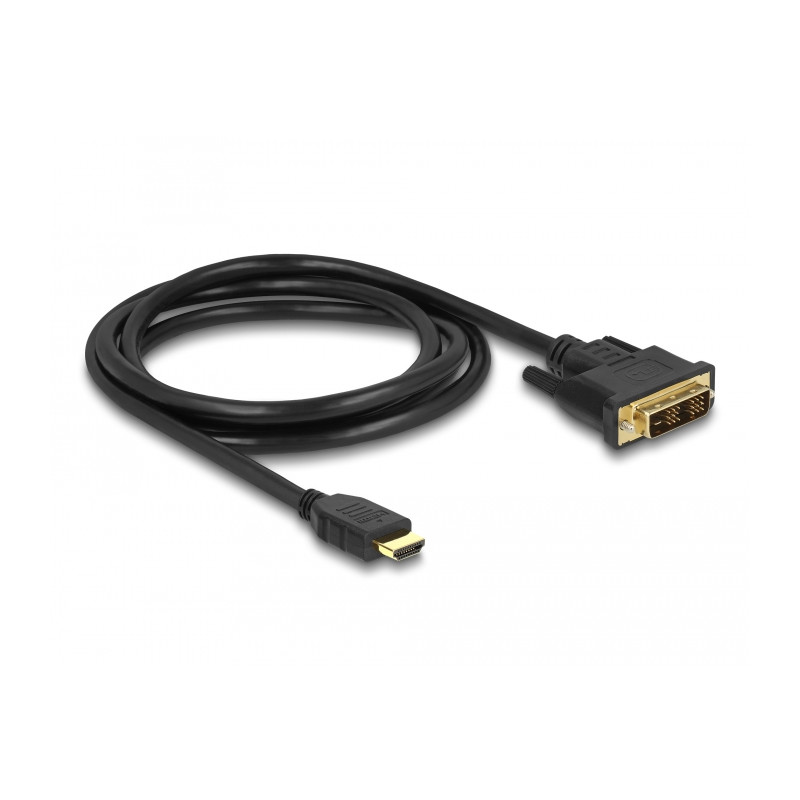 Delock HDMI zu DVI 18+1 Kabel bidirektional 1,5 m