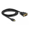 Delock HDMI zu DVI 18+1 Kabel bidirektional 1,5 m