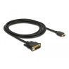 Delock HDMI zu DVI 18+1 Kabel bidirektional 2 m