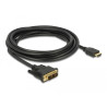 Delock HDMI zu DVI 18+1 Kabel bidirektional 3 m