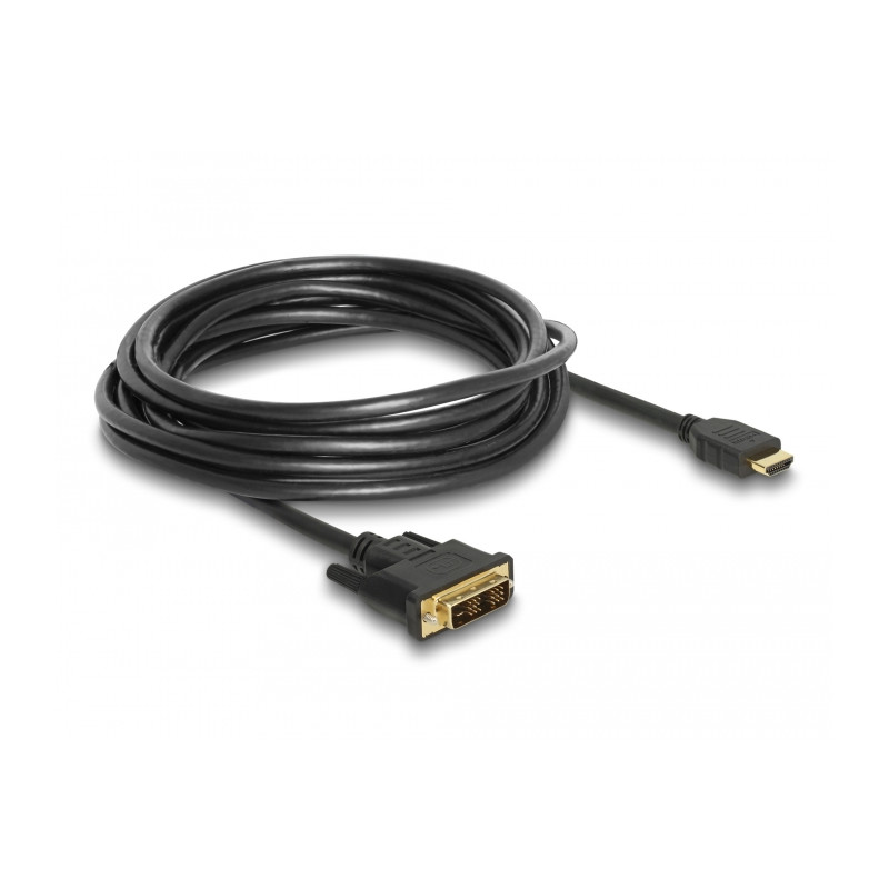Delock HDMI zu DVI 18+1 Kabel bidirektional 5 m