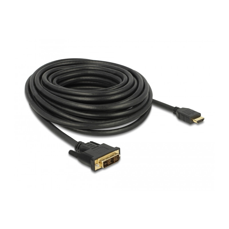 Delock HDMI zu DVI 18+1 Kabel bidirektional 10 m