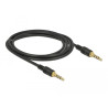 Delock Klinkenkabel 3,5 mm 4 Pin Stecker zu Stecker 2 m schwarz