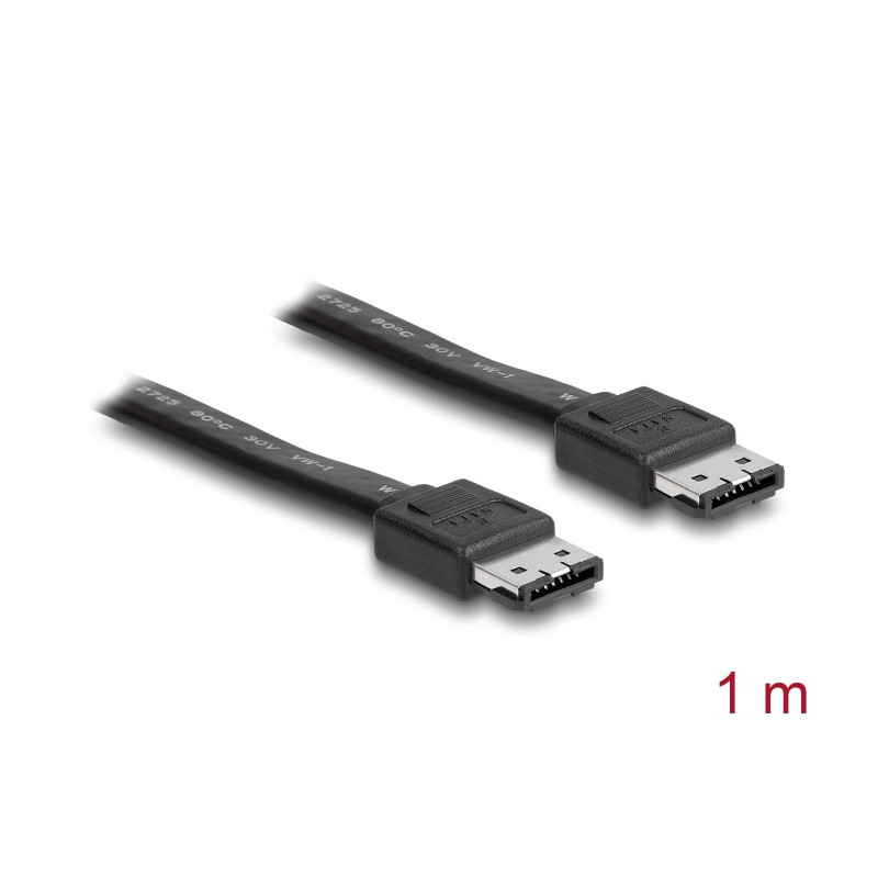 Delock Kabel eSATA 3 Gb/s Buchse - eSATA Buchse 1 m schwarz