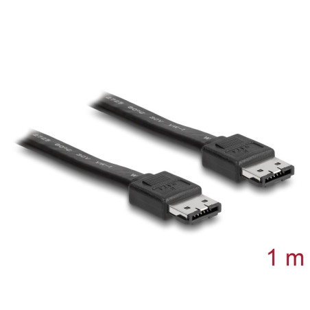 Delock Kabel eSATA 3 Gb/s Buchse - eSATA Buchse 1 m schwarz