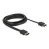 Delock Kabel eSATA 3 Gb/s Buchse - eSATA Buchse 2 m schwarz
