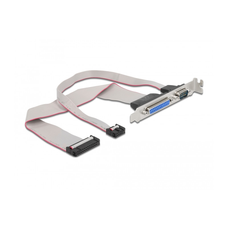 Delock Slotblech - 1 x Parallel, 1 x Seriell Belegung: gedreht