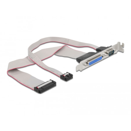 Delock Slotblech - 1 x Parallel, 1 x Seriell Belegung: gedreht