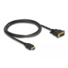 Delock HDMI zu DVI 24+1 Kabel bidirektional 1 m