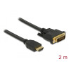 Delock HDMI zu DVI 24+1 Kabel bidirektional 2 m