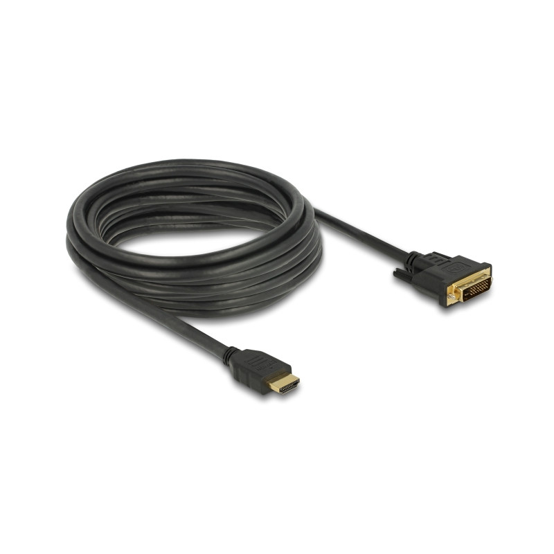 Delock HDMI zu DVI 24+1 Kabel bidirektional 5 m