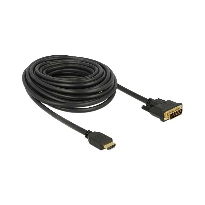 Delock HDMI zu DVI 24+1 Kabel bidirektional 10 m