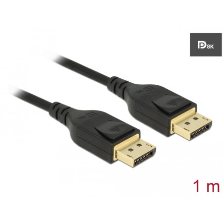 Delock DisplayPort Kabel 8K 60 Hz 1 m DP 8K zertifiziert