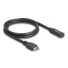 Delock USB 10 Gbps Kabel Typ-E Key A 20 Pin Stecker zu USB Type-C™ Buchse 70 cm