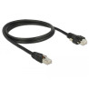 Delock GigE Kamera Kabel RJ45 Stecker zu RJ45 Stecker mit Schrauben Cat.6 S/FTP 1 m