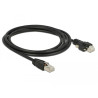 Delock GigE Kamera Kabel RJ45 Stecker zu RJ45 Stecker mit Schrauben Cat.6 S/FTP 2 m
