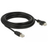 Delock GigE Kamera Kabel RJ45 Stecker zu RJ45 Stecker mit Schrauben Cat.6 S/FTP 5 m
