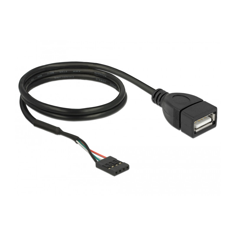 Delock Kabel USB 2.0 Pfostenbuchse zu 1 x USB 2.0 Typ-A Buchse 60 cm