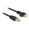 Delock GigE Kamera Kabel RJ45 Stecker zu RJ45 Stecker mit Schrauben Cat.6 S/FTP 10 m