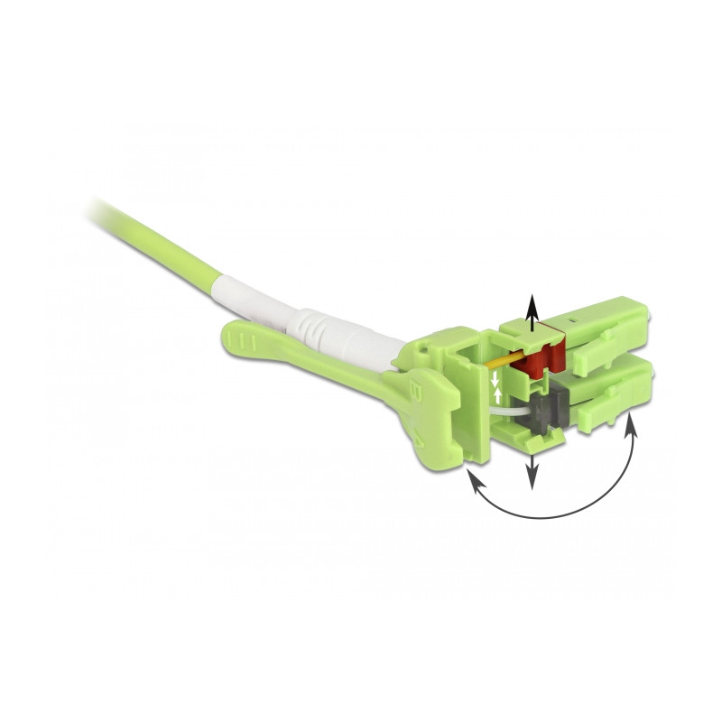 Delock Kabel Lichtwellenleiter LC - LC Multimode OM5 Uniboot 1 m