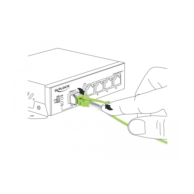 Delock Kabel Lichtwellenleiter LC - LC Multimode OM5 Uniboot 2 m
