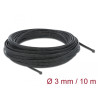 Delock Geflechtschlauch dehnbar 10 m x 3 mm schwarz