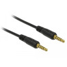 Delock Klinkenkabel 3,5 mm 5 Pin Stecker zu Stecker 0,5 m schwarz