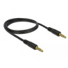 Delock Klinkenkabel 3,5 mm 5 Pin Stecker zu Stecker 1 m schwarz