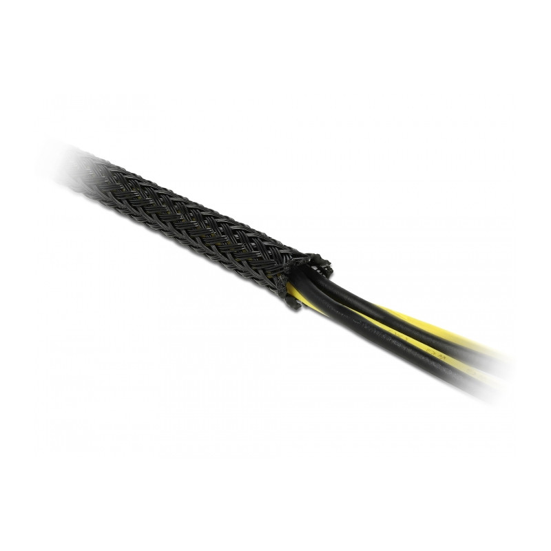 Delock Geflechtschlauch dehnbar 10 m x 3 mm schwarz