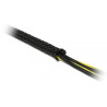 Delock Geflechtschlauch dehnbar 10 m x 3 mm schwarz