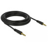 Delock Klinkenkabel 3,5 mm 5 Pin Stecker zu Stecker 5 m schwarz
