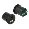 Delock Kabel USB Typ-A Stecker + 3,5 mm 4 Pin Klinkenstecker - Einbaubuchse USB Typ-A Buchse + 3,5 mm 4 Pin Klinkenbuchse (Audio