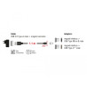 Delock Magnetisches USB Daten- und Ladekabelset für Micro USB / USB Type-C™ schwarz 1,1 m