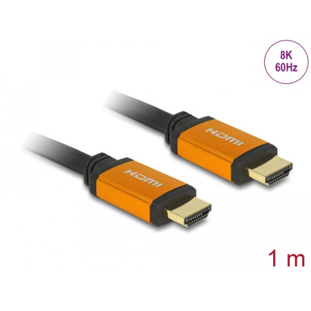 Delock High Speed HDMI Kabel 48 Gbps 8K 60 Hz 1 m