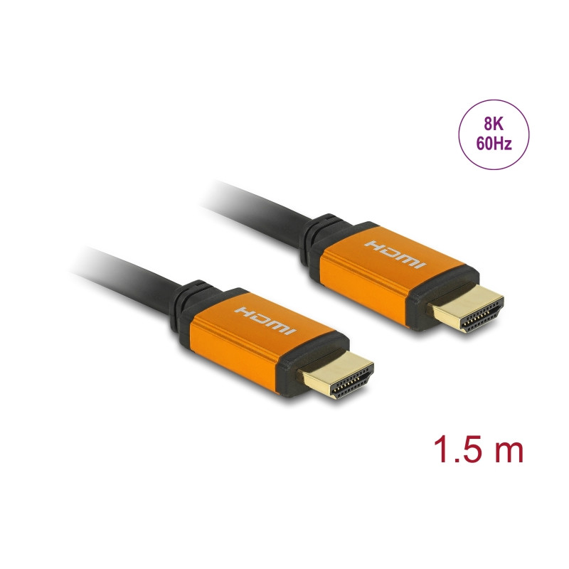 Delock High Speed HDMI Kabel 48 Gbps 8K 60 Hz 1,5 m