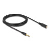 Delock Verlängerungskabel Klinke 3,5 mm 5 Pin Stecker zu Buchse 3 m schwarz