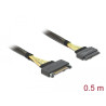 Delock Verlängerungskabel U.2 SFF-8639 Stecker - U.2 SFF-8639 Buchse 0,5 m