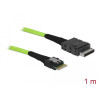 Delock Kabel OCuLink PCIe SFF-8611 zu Slim SAS SFF-8654 1 m