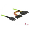 Delock Kabel OCuLink PCIe SFF-8611 zu U.2 SFF-8639 1 m