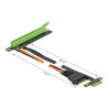 Delock Riser Karte PCI Express x1 zu x16 mit flexiblem Kabel 80 cm
