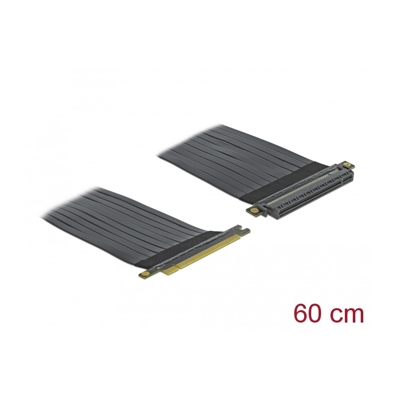 Delock Riser Karte PCI Express x16 zu x16 mit flexiblem Kabel 60 cm