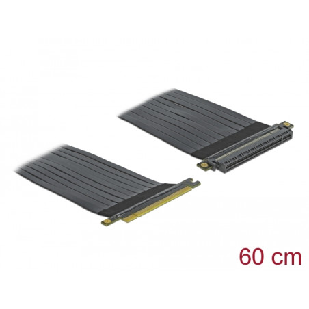 Delock Riser Karte PCI Express x16 zu x16 mit flexiblem Kabel 60 cm