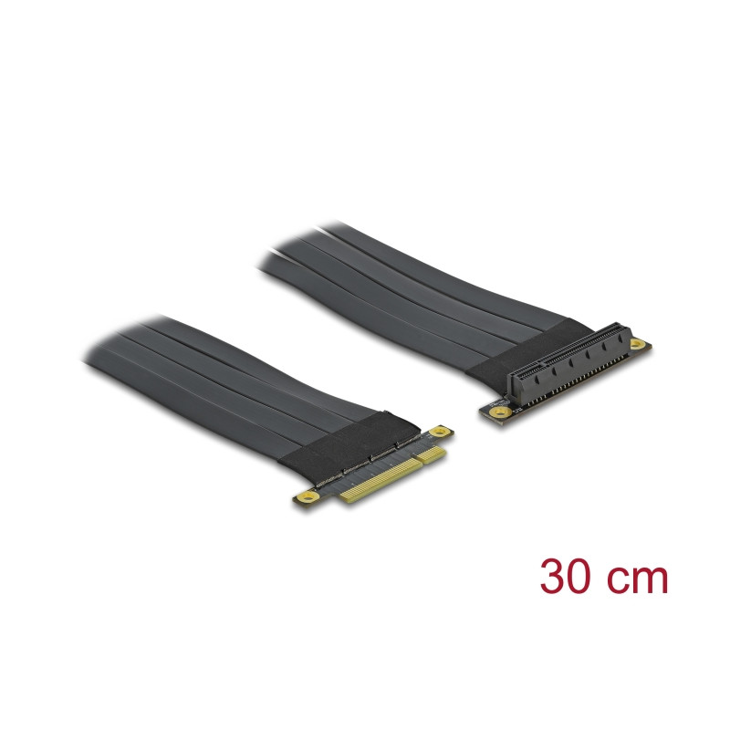 Delock Riser Karte PCI Express x8 zu x8 mit flexiblem Kabel 30 cm
